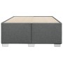 Estructura de cama sin colchón tela gris oscuro 120x190 cm