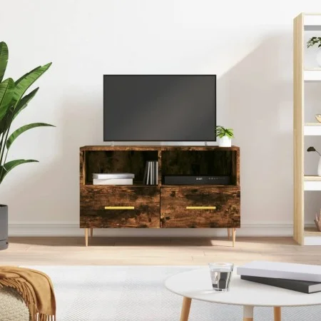 TV-Schrank aus geräuchertem Eichensperrholz, 80 x 36 x 50 cm von vidaXL, TV-Möbel - Ref: Foro24-828961, Preis: 46,17 €, Rabat...