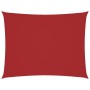 Toldo de vela rectangular tela Oxford rojo 2x3 m