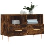 Mueble para TV madera contrachapada roble ahumado 80x36x50 cm de vidaXL, Muebles TV - Ref: Foro24-828961, Precio: 46,51 €, De...