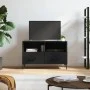 Schwarzer TV-Schrank aus Sperrholz, 80 x 36 x 50 cm von vidaXL, TV-Möbel - Ref: Foro24-828973, Preis: 70,87 €, Rabatt: %