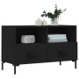 Schwarzer TV-Schrank aus Sperrholz, 80 x 36 x 50 cm von vidaXL, TV-Möbel - Ref: Foro24-828973, Preis: 71,79 €, Rabatt: %