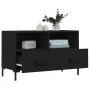 Schwarzer TV-Schrank aus Sperrholz, 80 x 36 x 50 cm von vidaXL, TV-Möbel - Ref: Foro24-828973, Preis: 70,87 €, Rabatt: %