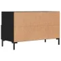 Schwarzer TV-Schrank aus Sperrholz, 80 x 36 x 50 cm von vidaXL, TV-Möbel - Ref: Foro24-828973, Preis: 70,87 €, Rabatt: %