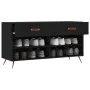 Schwarze Schuhbank aus Holzwerkstoff, 102 x 35 x 55 cm von vidaXL, Schuhregale und Schuhorganisatoren - Ref: Foro24-829709, P...
