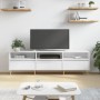 Hochglanzweißer TV-Schrank aus Sperrholz, 150 x 30 x 44,5 cm von vidaXL, TV-Möbel - Ref: Foro24-831270, Preis: 113,26 €, Raba...