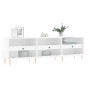 Mueble de TV madera contrachapada blanco brillo 150x30x44,5 cm de vidaXL, Muebles TV - Ref: Foro24-831270, Precio: 117,13 €, ...