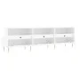 Hochglanzweißer TV-Schrank aus Sperrholz, 150 x 30 x 44,5 cm von vidaXL, TV-Möbel - Ref: Foro24-831270, Preis: 110,94 €, Raba...