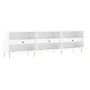 Hochglanzweißer TV-Schrank aus Sperrholz, 150 x 30 x 44,5 cm von vidaXL, TV-Möbel - Ref: Foro24-831270, Preis: 113,26 €, Raba...