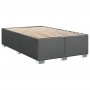 Estructura de cama sin colchón tela gris oscuro 120x200 cm