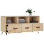 TV cabinet engineered wood Sonoma oak 102x36x50 cm by vidaXL, TV Furniture - Ref: Foro24-829007, Price: 78,42 €, Discount: %