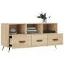 TV cabinet engineered wood Sonoma oak 102x36x50 cm by vidaXL, TV Furniture - Ref: Foro24-829007, Price: 77,44 €, Discount: %