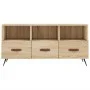 TV cabinet engineered wood Sonoma oak 102x36x50 cm by vidaXL, TV Furniture - Ref: Foro24-829007, Price: 77,44 €, Discount: %