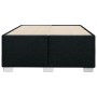 Estructura de cama sin colchón tela negro 120x200 cm