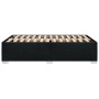 Estructura de cama sin colchón tela negro 120x200 cm