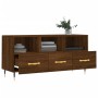 TV-Schrank aus braunem Eichenholzwerkstoff, 102 x 36 x 50 cm von vidaXL, TV-Möbel - Ref: Foro24-829019, Preis: 79,56 €, Rabat...