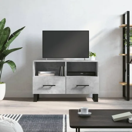 Mueble para TV madera contrachapada gris hormigón 80x36x50 cm de vidaXL, Muebles TV - Ref: Foro24-829000, Precio: 50,63 €, De...