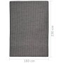 Alfombra de exterior de tejido plano gris 140x200 cm de vidaXL, Alfombras - Ref: Foro24-340776, Precio: 65,04 €, Descuento: %