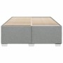 Cama sin colchón tela gris claro 140x190 cm