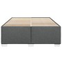 Cama sin colchón tela gris oscuro 140x190 cm