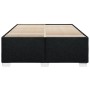Cama sin colchón tela negro 140x190 cm