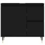 Badezimmerschrank aus schwarzem Sperrholz, 65 x 33 x 60 cm von vidaXL, Badezimmerwaschtische - Ref: Foro24-831597, Preis: 59,...