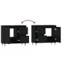 Black plywood bathroom cabinet 65x33x60 cm by vidaXL, bathroom vanities - Ref: Foro24-831597, Price: 59,18 €, Discount: %