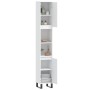 Badezimmerschrank aus weißem Sperrholz, 30 x 30 x 190 cm von vidaXL, Badezimmerwaschtische - Ref: Foro24-831540, Preis: 96,86...
