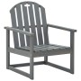 Sillones de jardín 2 unidades madera maciza de acacia gris de vidaXL, Sillas de jardín - Ref: Foro24-312419, Precio: 181,46 €