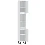 Armario de baño madera contrachapada blanco 30x30x190 cm de vidaXL, Tocadores de baño - Ref: Foro24-831540, Precio: 91,68 €, ...