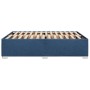 Cama sin colchón tela azul 140x190 cm