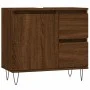 Oak brown plywood bathroom cabinet 65x33x60 cm by vidaXL, bathroom vanities - Ref: Foro24-831611, Price: 67,70 €, Discount: %