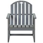 Gartensessel 2 Einheiten aus massivem grauem Akazienholz von vidaXL, Gartenstühle - Ref: Foro24-312419, Preis: 181,34 €, Raba...