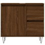 Badezimmerschrank aus braunem Eichensperrholz, 65 x 33 x 60 cm von vidaXL, Badezimmerwaschtische - Ref: Foro24-831611, Preis:...