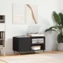 Black engineered wood record cabinet 85x38x48 cm by vidaXL, CD and DVD storage - Ref: Foro24-831693, Price: 49,03 €, Discount: %