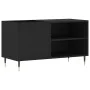Black engineered wood record cabinet 85x38x48 cm by vidaXL, CD and DVD storage - Ref: Foro24-831693, Price: 49,03 €, Discount: %