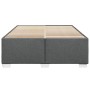 Estructura de cama sin colchón tela gris oscuro 140x200 cm