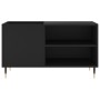 Schwarzer Schallplattenschrank aus Holzwerkstoff, 85 x 38 x 48 cm von vidaXL, CD- und DVD-Speicher - Ref: Foro24-831693, Prei...