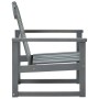 Gartensessel 2 Einheiten aus massivem grauem Akazienholz von vidaXL, Gartenstühle - Ref: Foro24-312419, Preis: 181,34 €, Raba...
