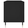 Black engineered wood record cabinet 85x38x48 cm by vidaXL, CD and DVD storage - Ref: Foro24-831693, Price: 49,03 €, Discount: %