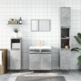 Armario de baño madera de ingeniería gris hormigón 58x33x60 cm