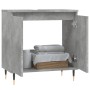 Armario de baño madera de ingeniería gris hormigón 58x33x60 cm