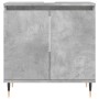 Armario de baño madera de ingeniería gris hormigón 58x33x60 cm