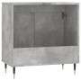Armario de baño madera de ingeniería gris hormigón 58x33x60 cm