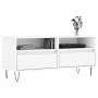 Weißer TV-Schrank aus Sperrholz, 100 x 34,5 x 44,5 cm von vidaXL, TV-Möbel - Ref: Foro24-831236, Preis: 73,63 €, Rabatt: %