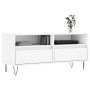 Weißer TV-Schrank aus Sperrholz, 100 x 34,5 x 44,5 cm von vidaXL, TV-Möbel - Ref: Foro24-831236, Preis: 74,55 €, Rabatt: %