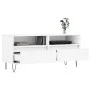 Weißer TV-Schrank aus Sperrholz, 100 x 34,5 x 44,5 cm von vidaXL, TV-Möbel - Ref: Foro24-831236, Preis: 73,63 €, Rabatt: %