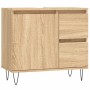 Armario de baño madera contrachapada roble Sonoma 65x33x60 cm de vidaXL, Tocadores de baño - Ref: Foro24-831607, Precio: 78,7...