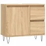 Sonoma oak plywood bathroom cabinet 65x33x60 cm by vidaXL, bathroom vanities - Ref: Foro24-831607, Price: 77,51 €, Discount: %