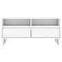 Weißer TV-Schrank aus Sperrholz, 100 x 34,5 x 44,5 cm von vidaXL, TV-Möbel - Ref: Foro24-831236, Preis: 74,55 €, Rabatt: %